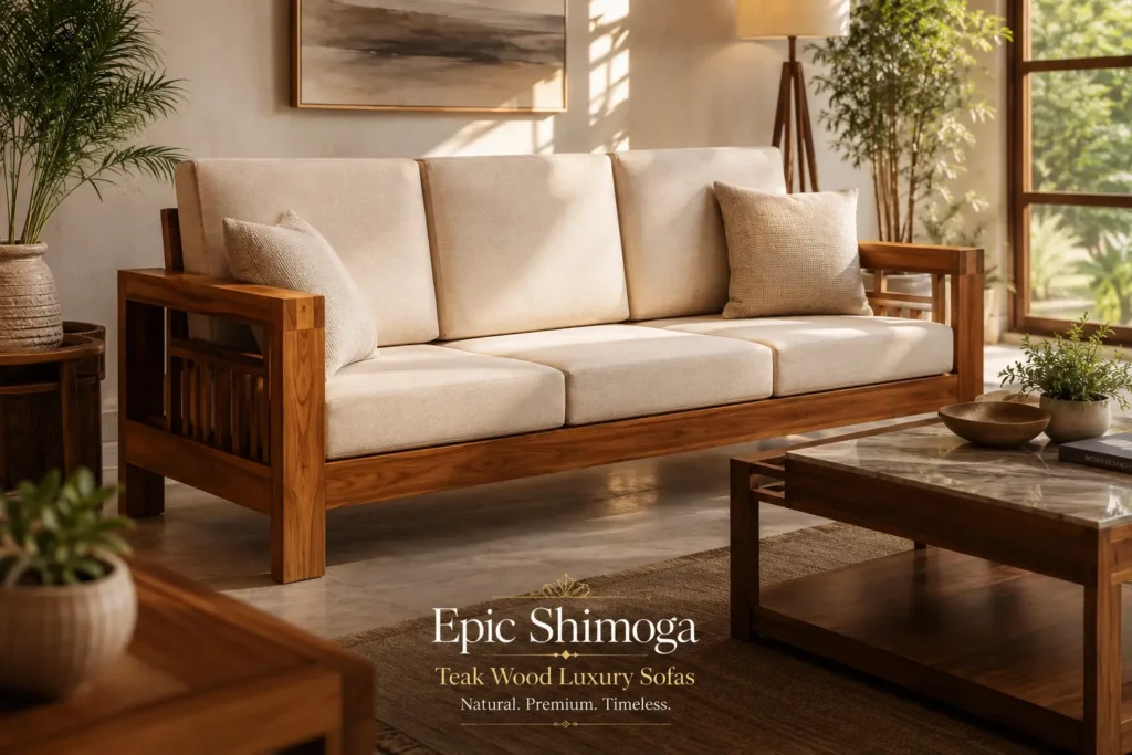 Best Teak Wood Sofa Set in Shimoga