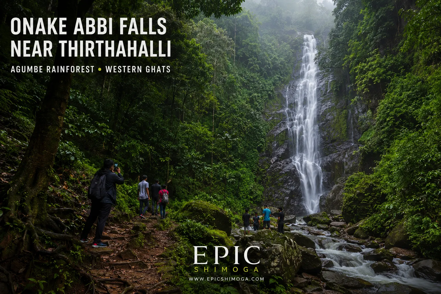 Onake Abbi Falls Near Thirthahalli