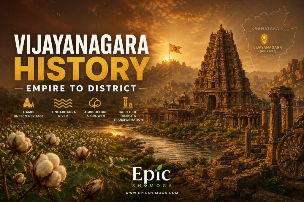 Vijayanagara Karnataka History, Formation, Taluks, Economy & Growth