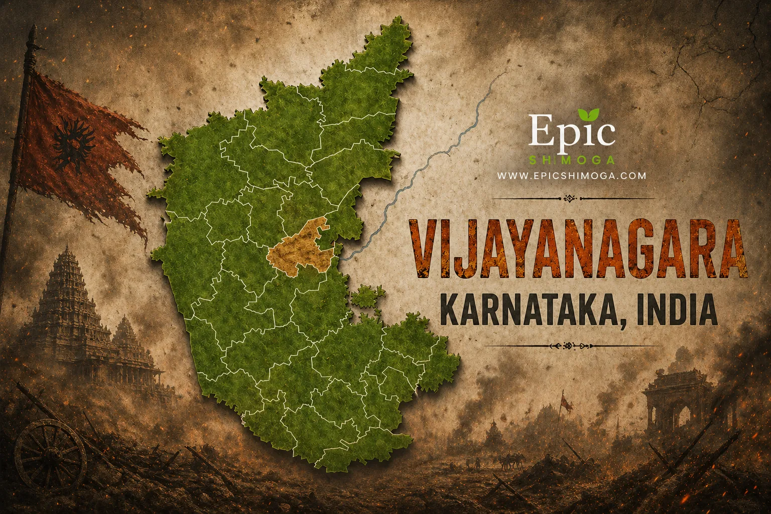 Vijayanagara district Karnataka map