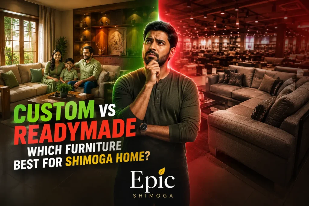 Customized vs Readymade Furniture Market in Shimoga | Best Buying Guide Customized vs Readymade Furniture Market in Shimoga