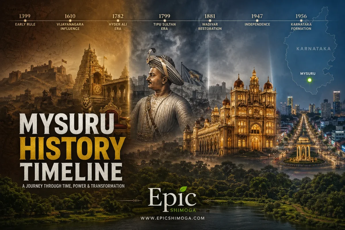 History of Mysuru Karnataka Timeline