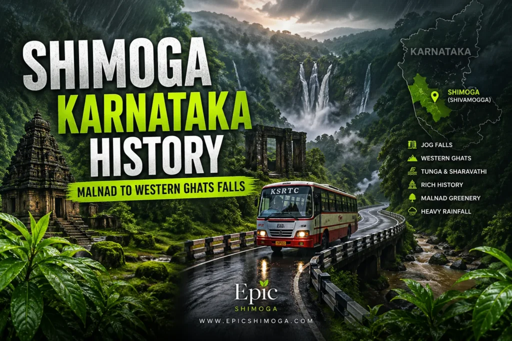 Shimoga Karnataka History From Malnad Hills to Western Ghats Falls