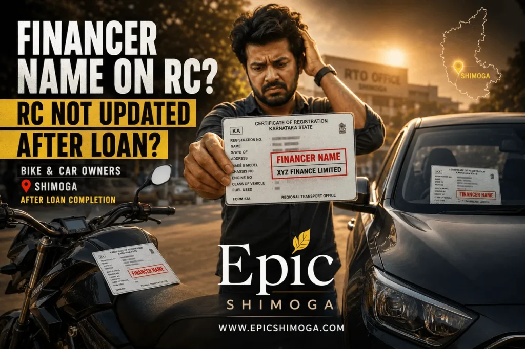 Shimoga RC Problems Remove Financer Name from Bike and Car