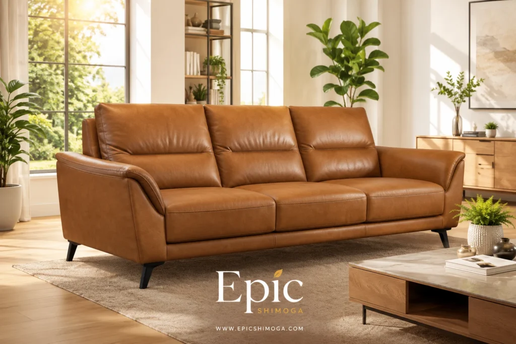 Leather 3-Seater Sofa Price List in Shimoga